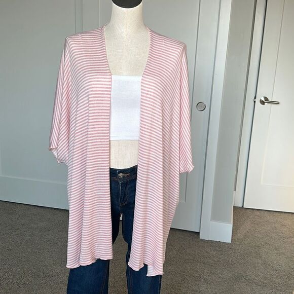 Chris & Carol Pink Stripe Cardigan - Picture 1 of 9